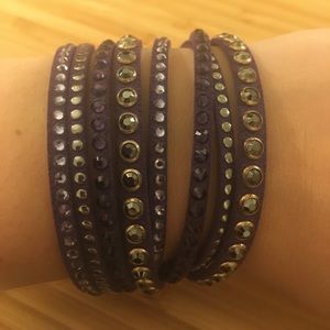 Swarovski Purple Wrap Bracelet